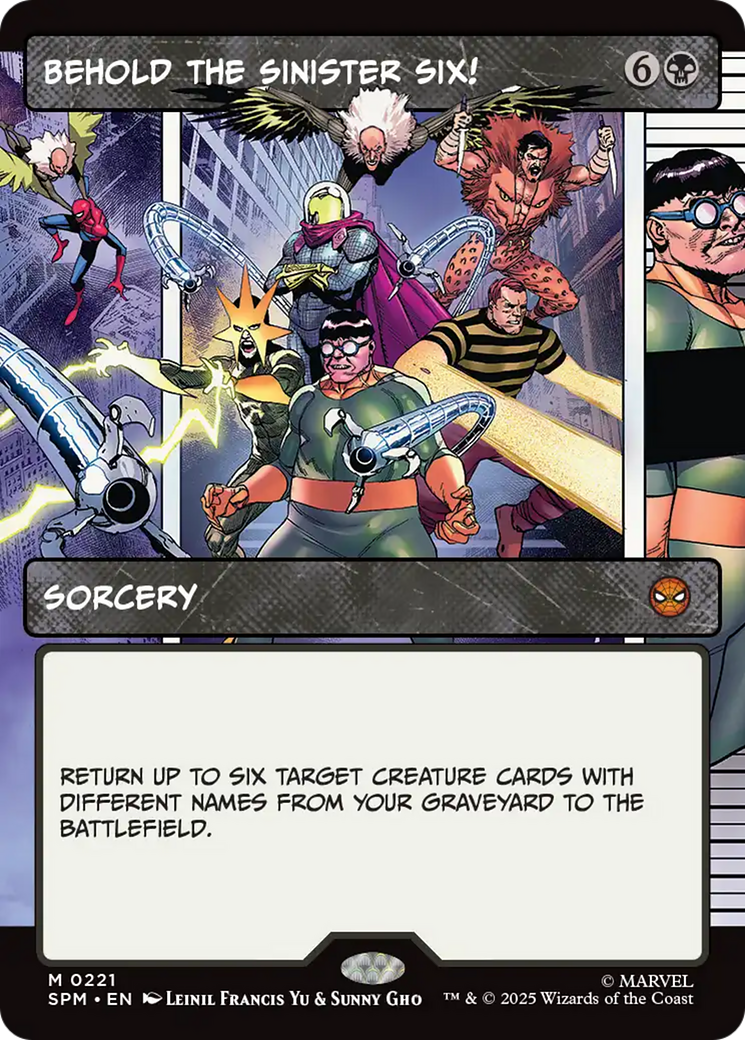 Behold the Sinister Six! (Borderless) [Marvel's Spider-Man] | Chromatic Games