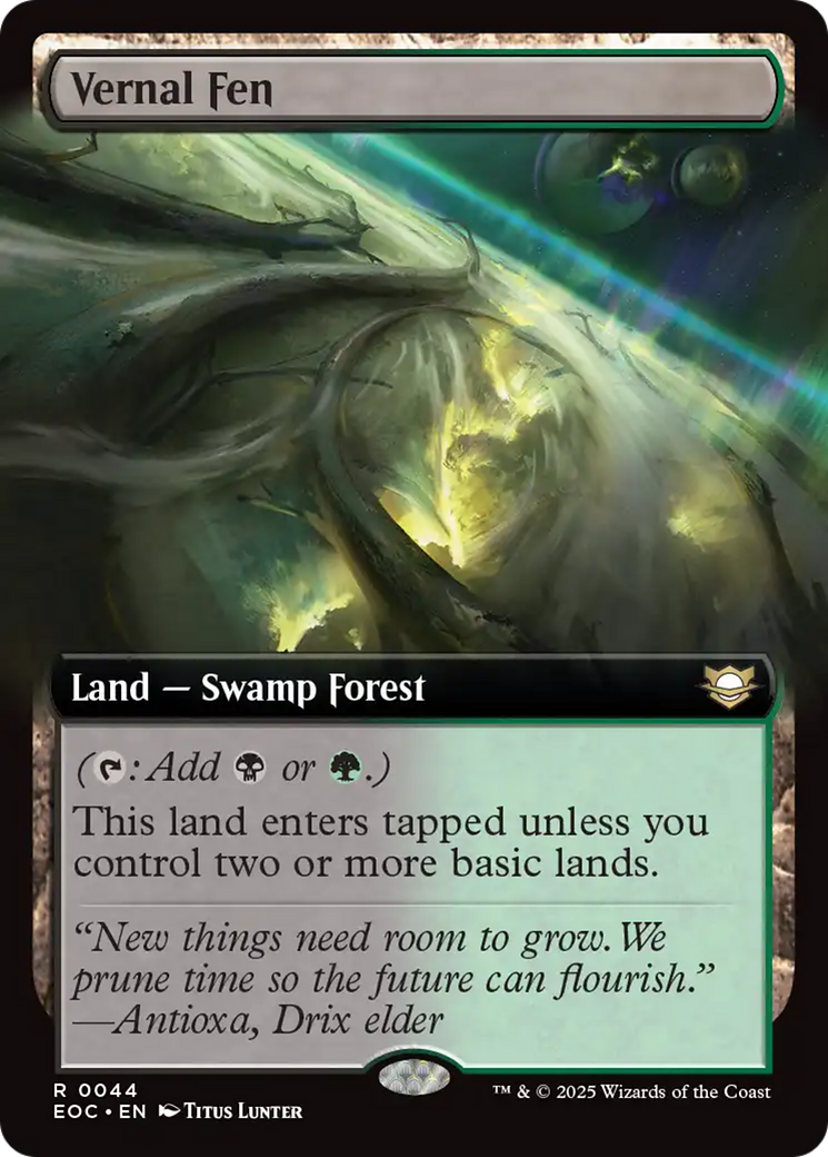 Vernal Fen (Extended Art) [Edge of Eternities Commander] | Chromatic Games