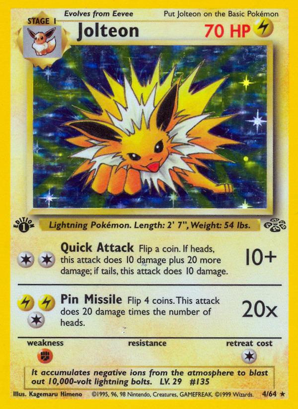 Jolteon (4/64) [Jungle 1st Edition] | Chromatic Games