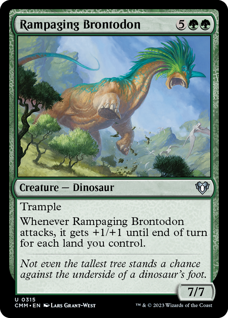 Rampaging Brontodon [Commander Masters] | Chromatic Games