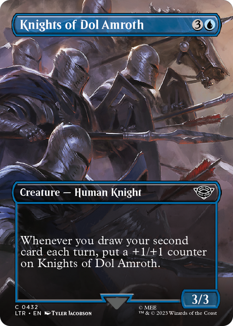 Knights of Dol Amroth (Borderless Alternate Art) [The Lord of the Rings: Tales of Middle-Earth] | Chromatic Games