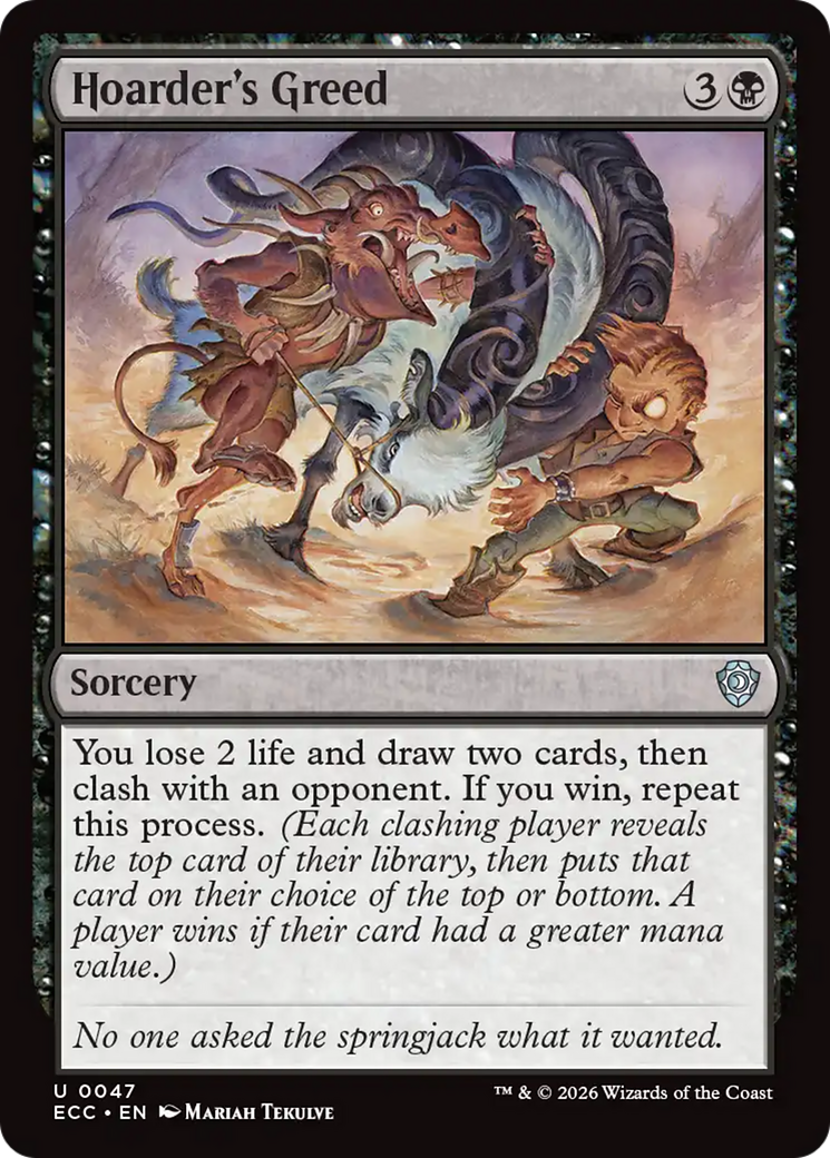 Hoarder's Greed [Lorwyn Eclipsed Commander] | Chromatic Games
