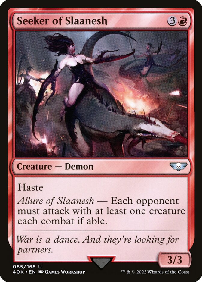Seeker of Slaanesh 85/617 (Universes Beyond: Warhammer 40,000)  | Chromatic Games