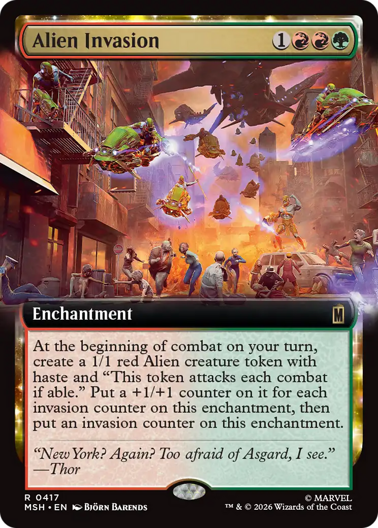 Alien Invasion (Extended Art) [Marvel Super Heroes] | Chromatic Games
