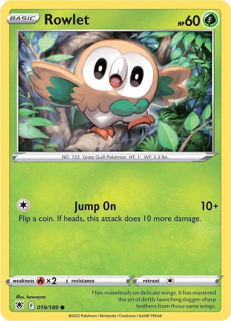 Rowlet (019/189) [Sword & Shield: Astral Radiance] | Chromatic Games