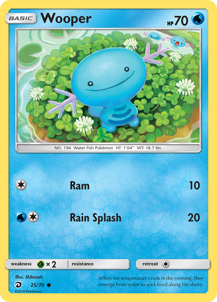 Wooper (25/70) [Sun & Moon: Dragon Majesty] | Chromatic Games