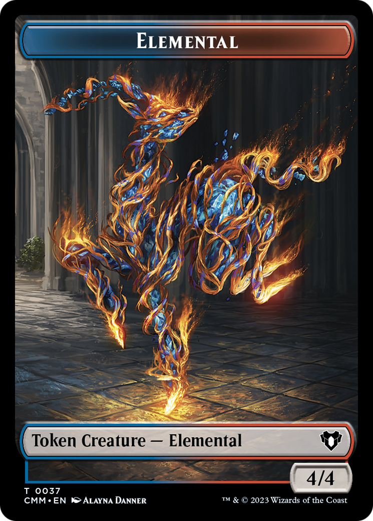 Elemental Token (37) [Commander Masters Tokens] | Chromatic Games