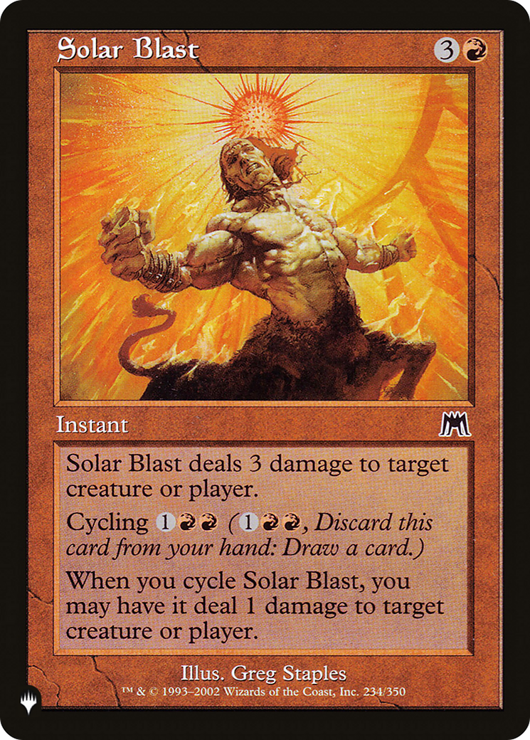 Solar Blast [The List] | Chromatic Games