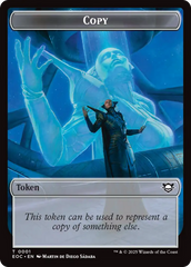 Copy // Clue Double-Sided Token [Edge of Eternities Commander Tokens] | Chromatic Games