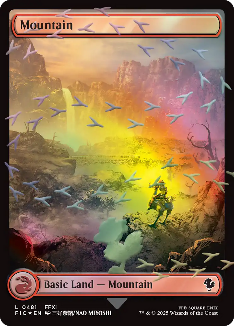 Mountain (Chocobo Track Foil) [FINAL FANTASY Commander] | Chromatic Games