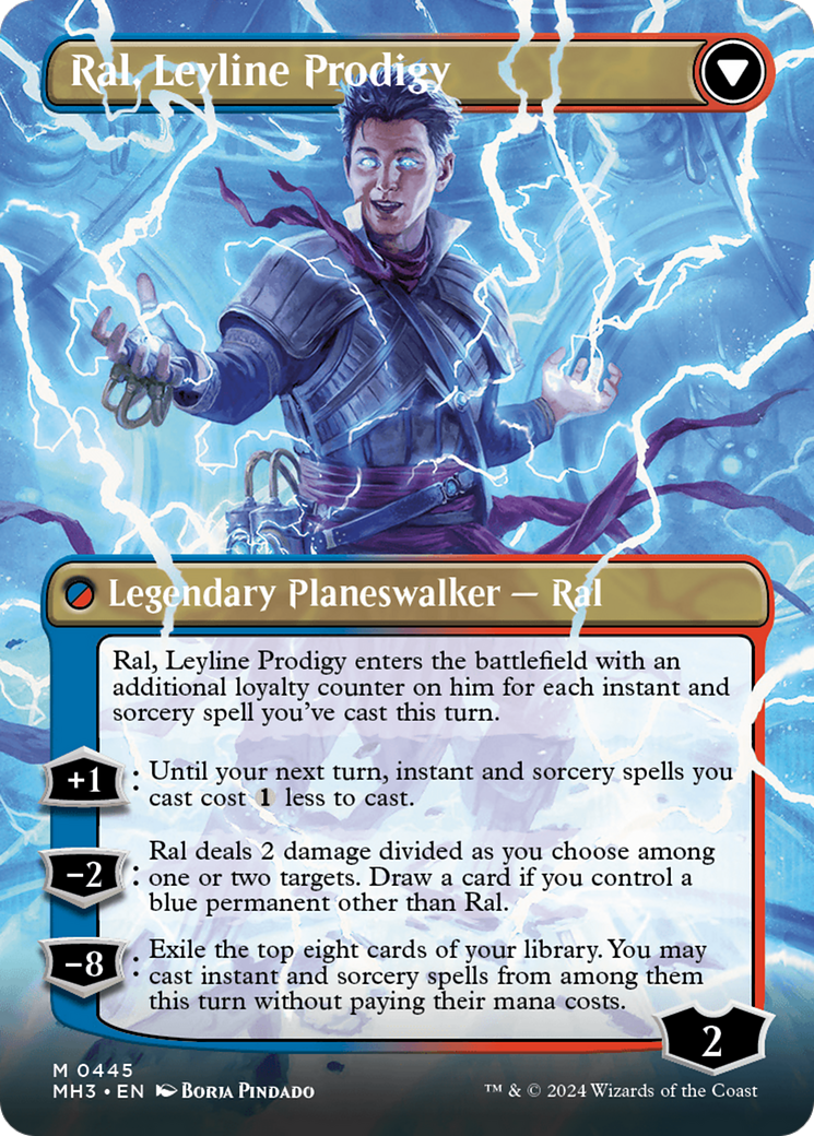 Ral, Monsoon Mage // Ral, Leyline Prodigy (Borderless) [Modern Horizons 3] | Chromatic Games