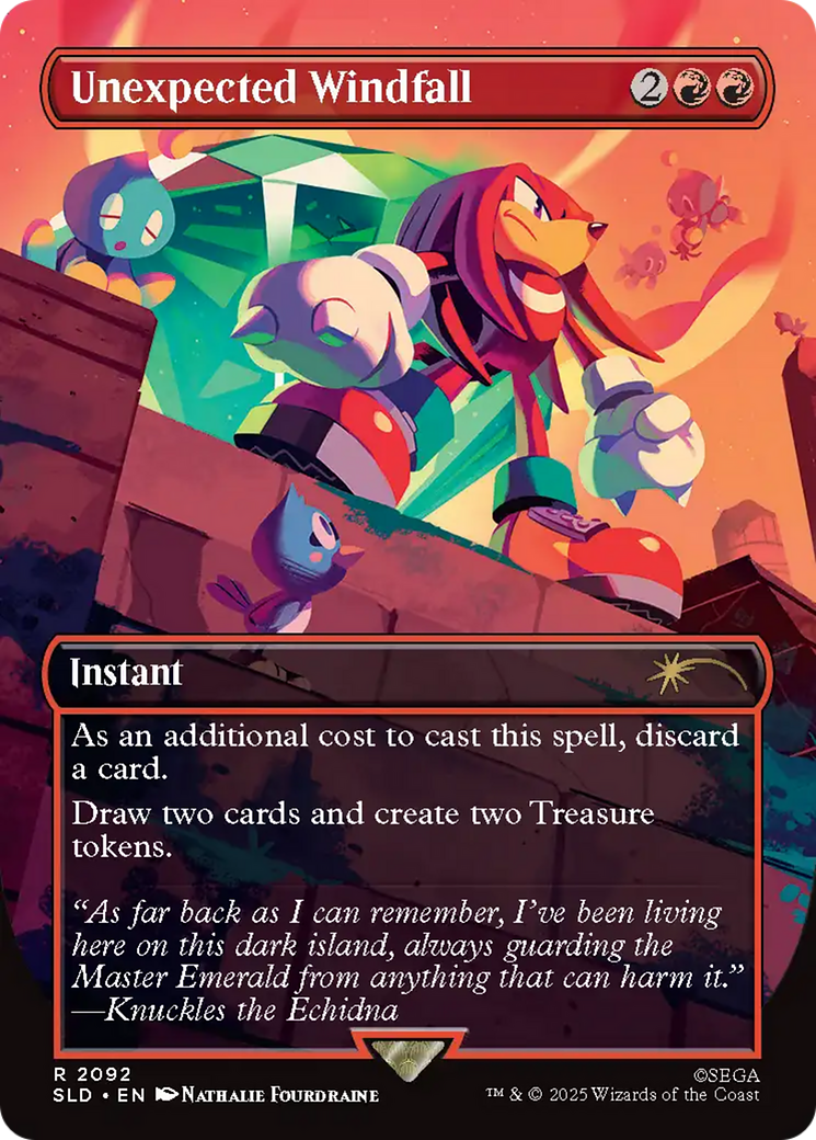 Unexpected Windfall (2092) (Rainbow Foil) [Secret Lair Drop Series] | Chromatic Games