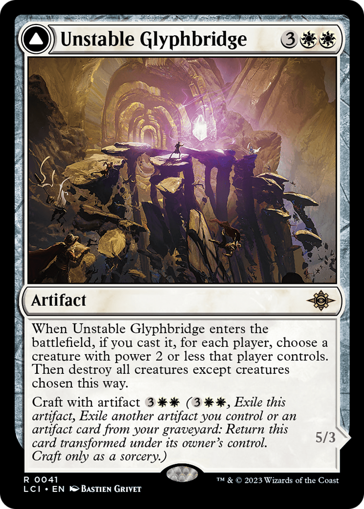 Unstable Glyphbridge // Sandswirl Wanderglyph [The Lost Caverns of Ixalan] | Chromatic Games