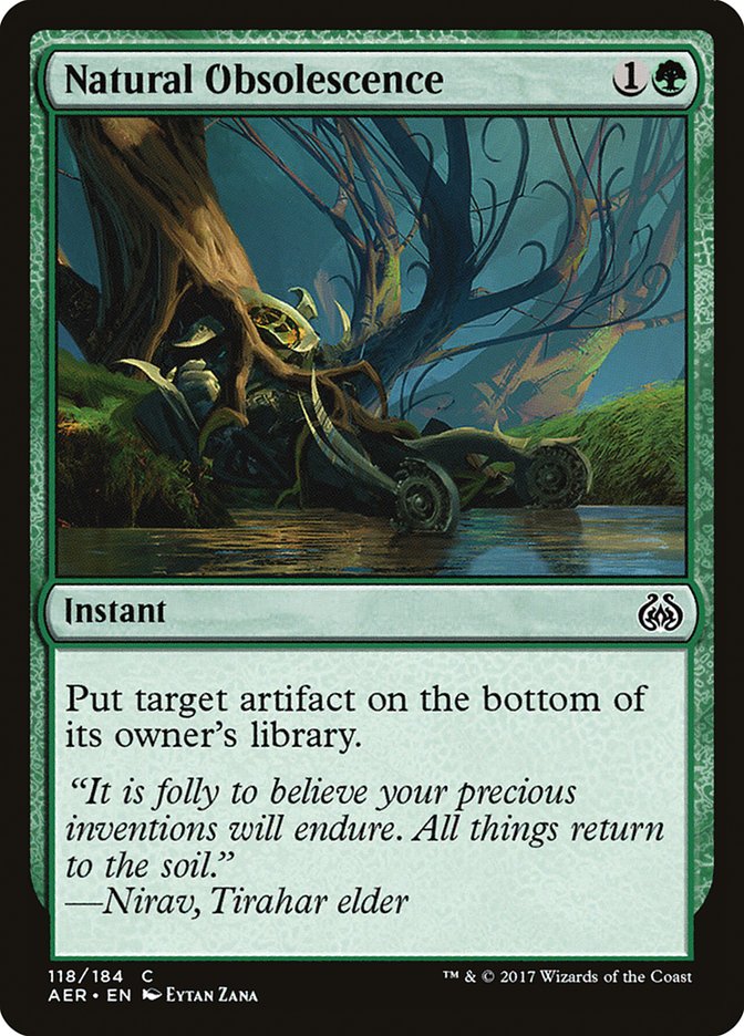 Natural Obsolescence 118/184 (Aether Revolt)  | Chromatic Games