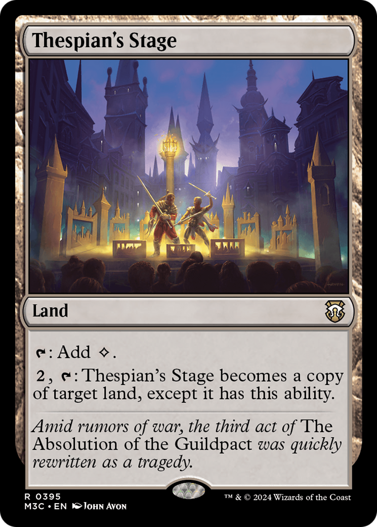 Thespian's Stage (Ripple Foil) [Modern Horizons 3 Commander] | Chromatic Games