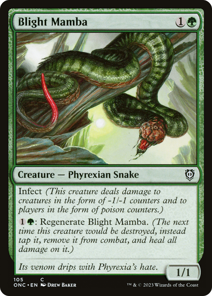 Blight Mamba [Phyrexia: All Will Be One Commander] | Chromatic Games