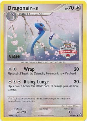 Dragonair (52/146) (State Province Territory Championship Staff) [Diamond & Pearl: Legends Awakened] | Chromatic Games