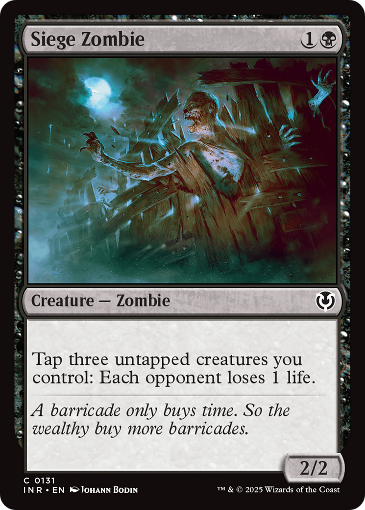 Siege Zombie [Innistrad Remastered] | Chromatic Games