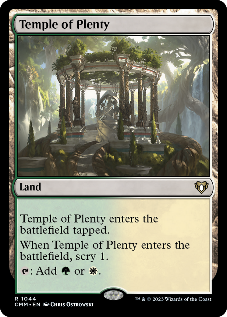 Temple of Plenty [Commander Masters] | Chromatic Games