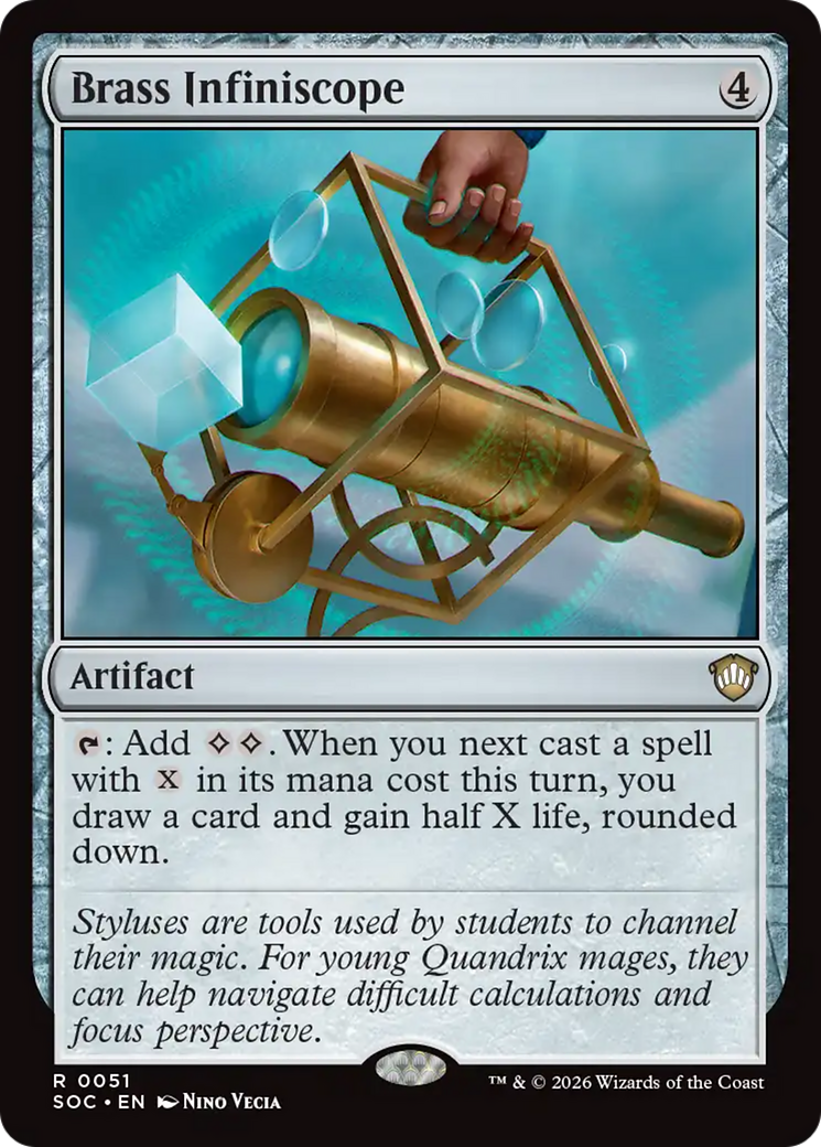 Brass Infiniscope [Secrets of Strixhaven Commander] | Chromatic Games