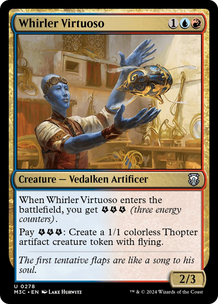 Whirler Virtuoso (Ripple Foil) [Modern Horizons 3 Commander] | Chromatic Games