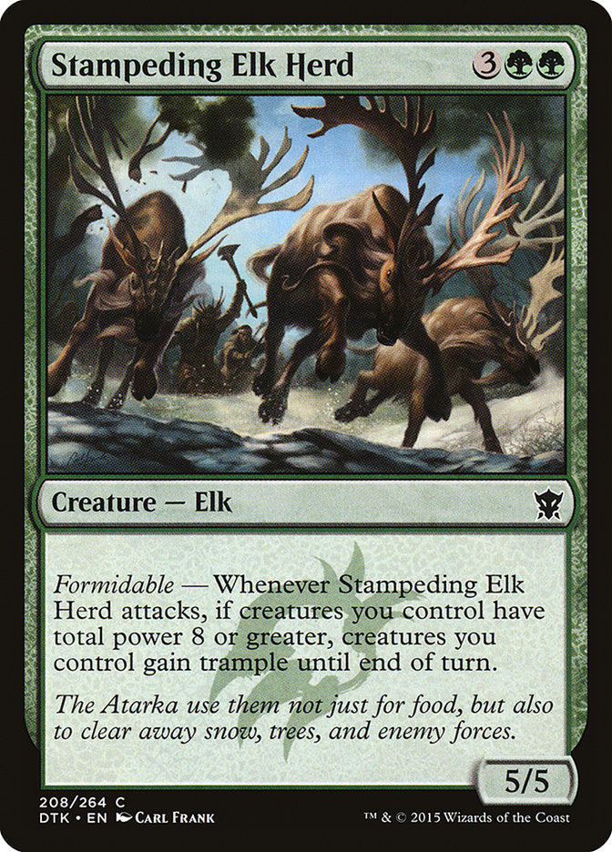 Stampeding Elk Herd 208/264 (Dragons of Tarkir)  | Chromatic Games