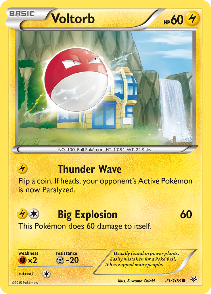 Voltorb (21/108) [XY: Roaring Skies] | Chromatic Games