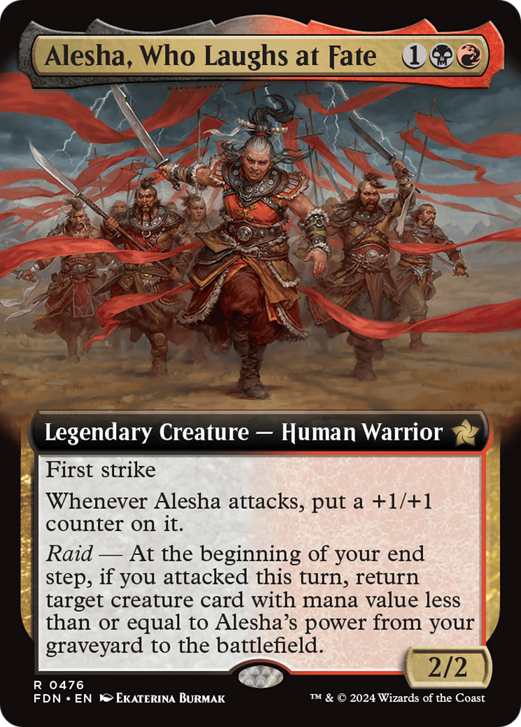 Alesha, Who Laughs at Fate (Extended Art) [Foundations] | Chromatic Games