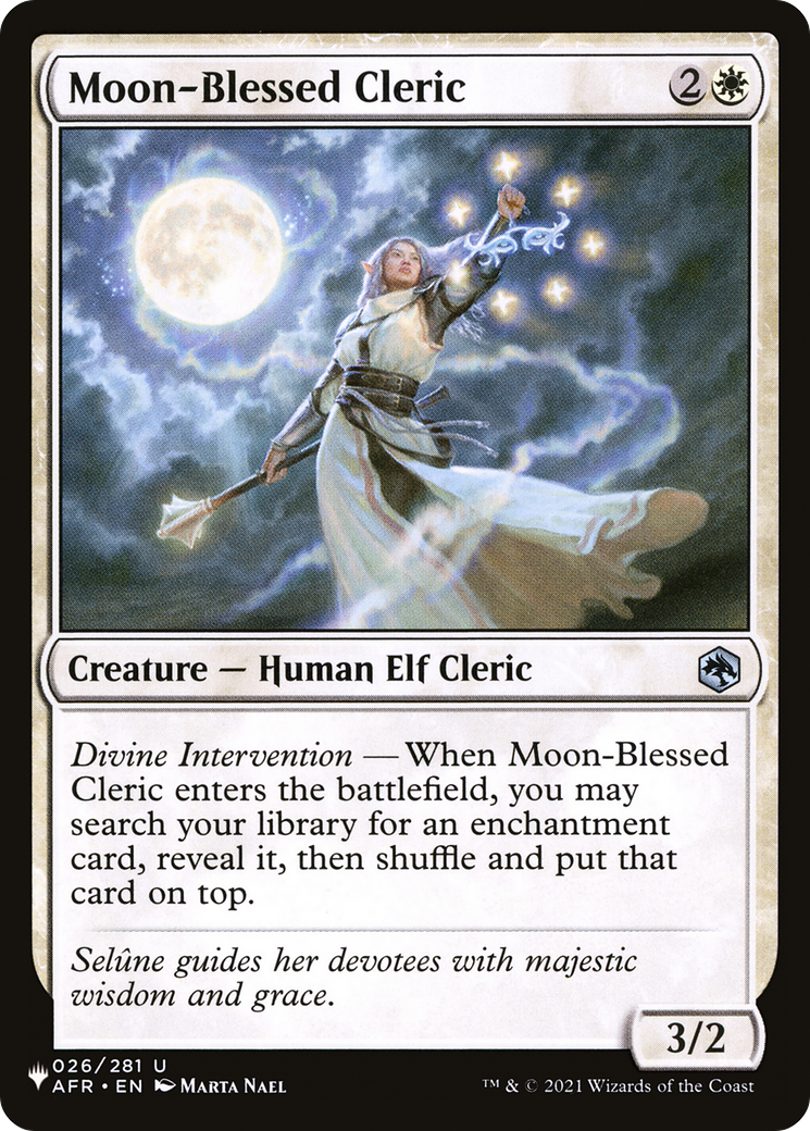 Moon-Blessed Cleric [The List Reprints] | Chromatic Games