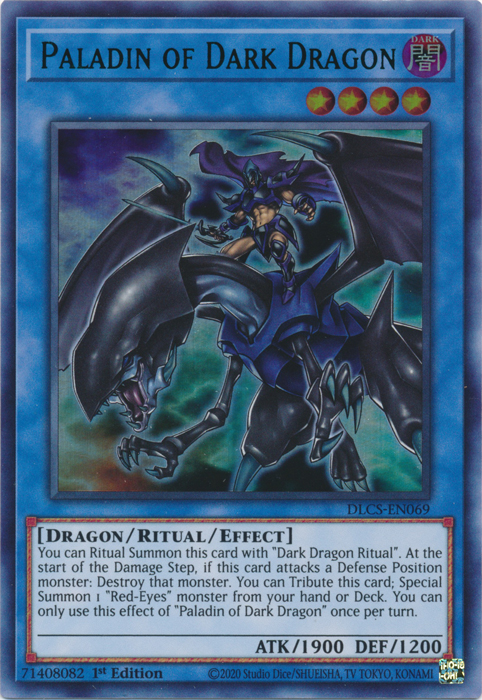 Paladin of Dark Dragon (Green) [DLCS-EN069] Ultra Rare | Chromatic Games