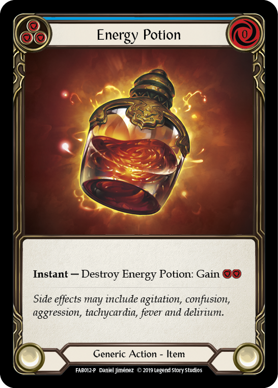 Energy Potion [FAB012-P] (Promo)  1st Edition Cold Foil | Chromatic Games