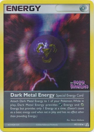 Dark Metal Energy (97/110) (Stamped) [EX: Holon Phantoms] | Chromatic Games