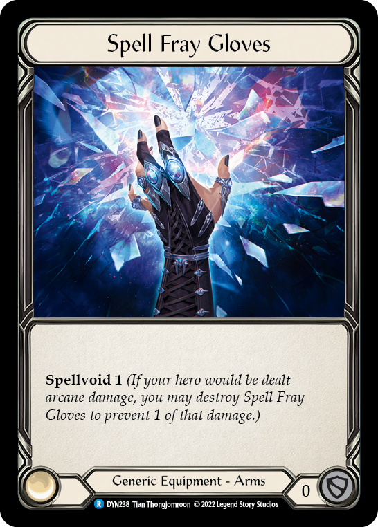 Spell Fray Gloves [DYN238] (Dynasty)  Rainbow Foil | Chromatic Games