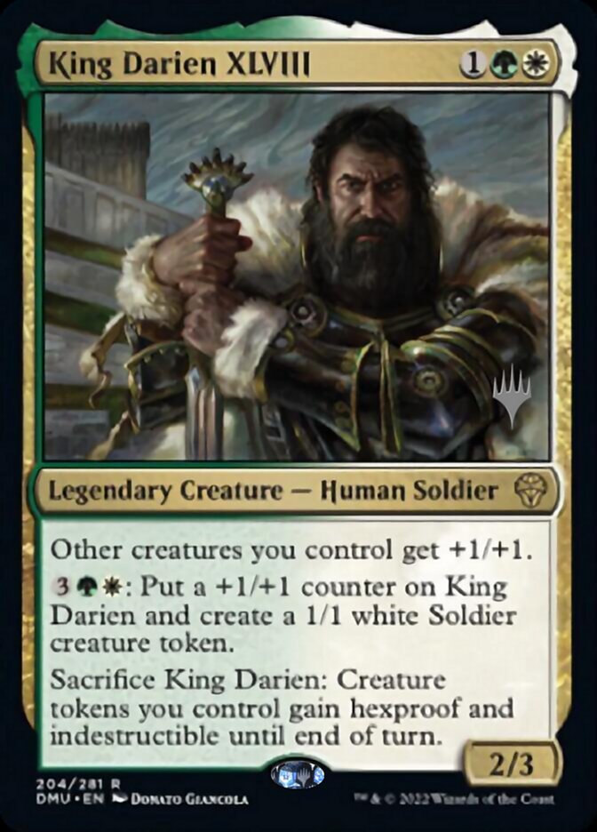 King Darien XLVIII (Promo Pack) [Dominaria United Promos] | Chromatic Games