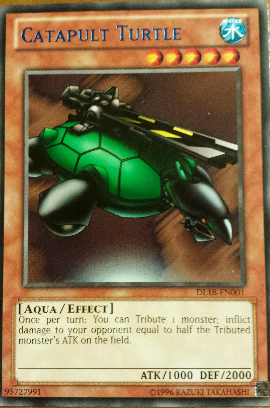 Catapult Turtle (Blue) [DL18-EN001] Rare | Chromatic Games