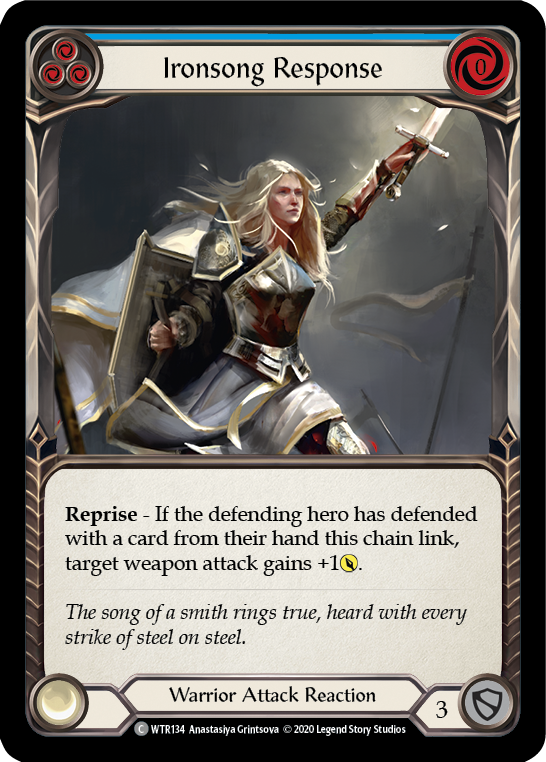 Ironsong Response (Blue) [U-WTR134] (Welcome to Rathe Unlimited)  Unlimited Normal | Chromatic Games