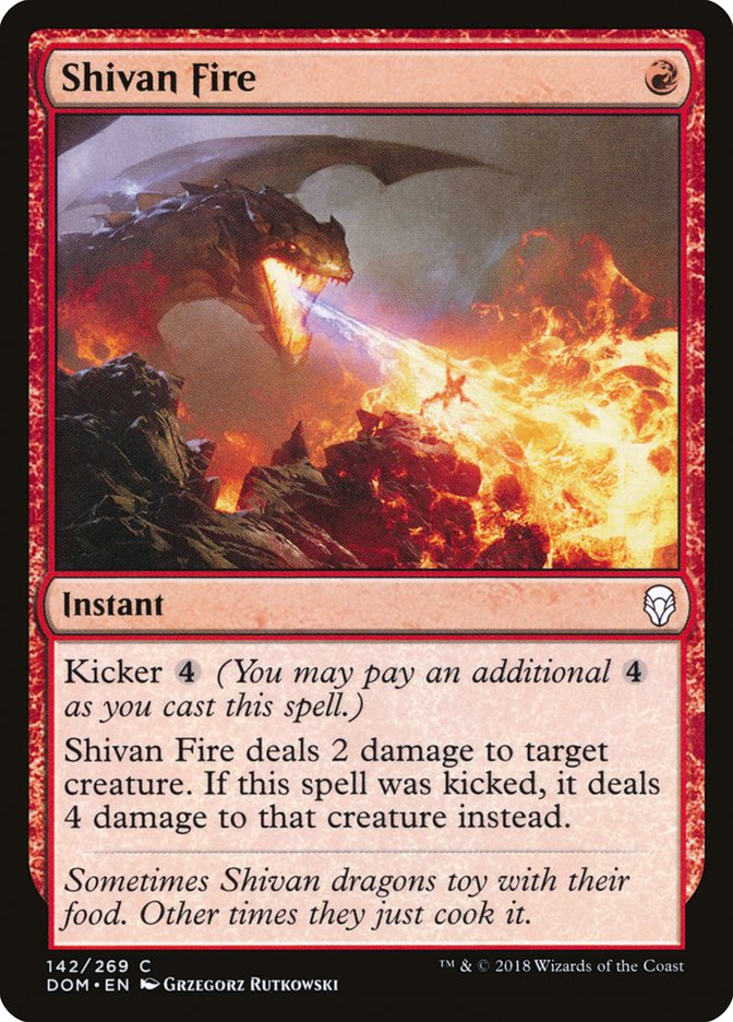 Shivan Fire 142/269 (Dominaria)  | Chromatic Games
