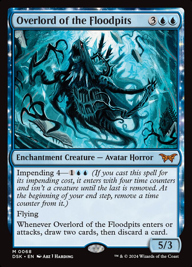 Overlord of the Floodpits 68 (Duskmourn: House of Horror)  - Foil | Chromatic Games