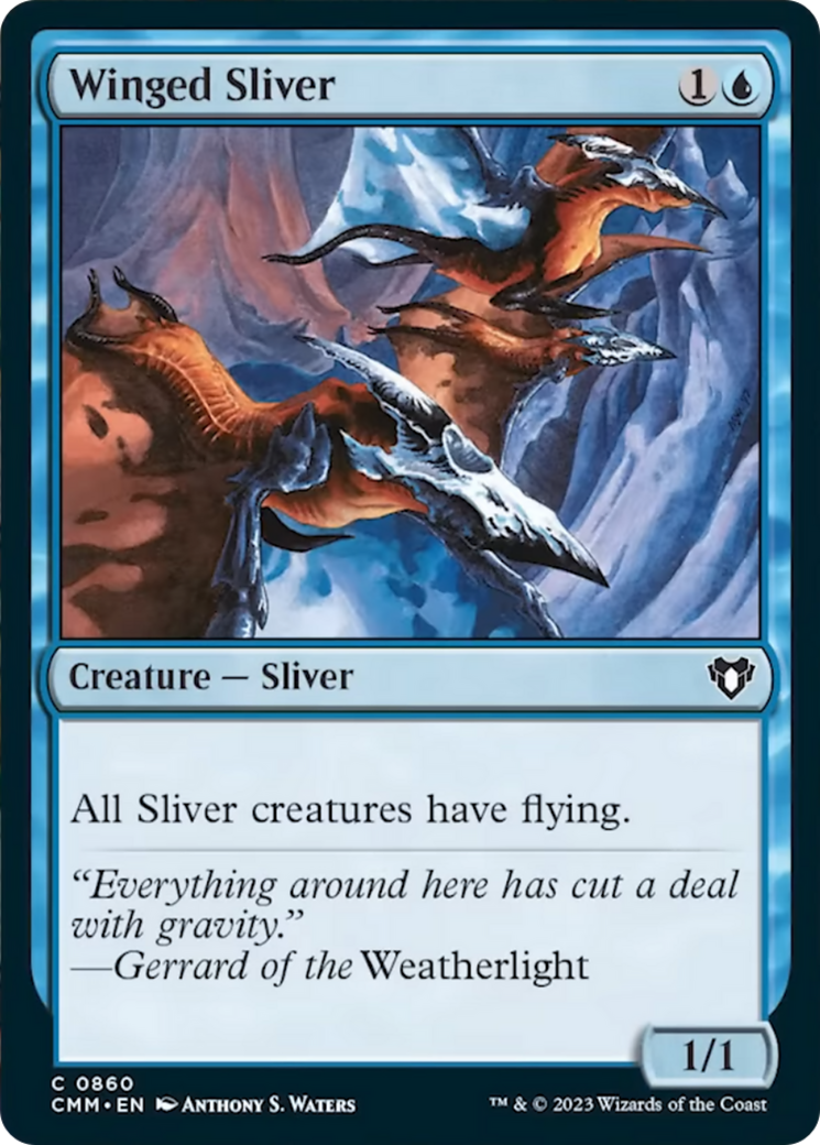 Winged Sliver [Commander Masters] | Chromatic Games