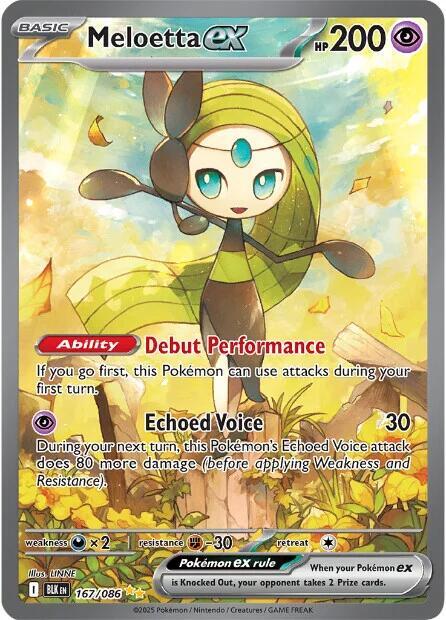 Meloetta ex 167/086 (SV: Black Bolt)  - Holofoil | Chromatic Games