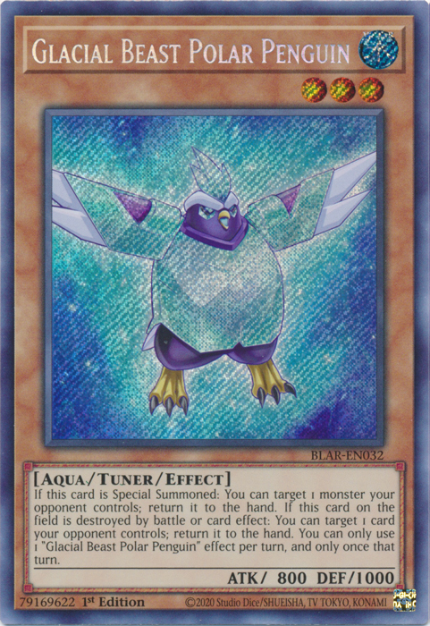 Glacial Beast Polar Penguin [BLAR-EN032] Secret Rare | Chromatic Games