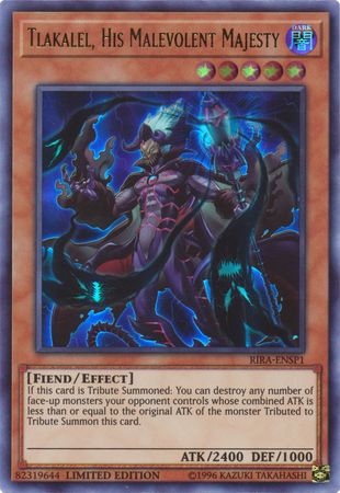 Tlakalel, His Malevolent Majesty [RIRA-ENSP1] Ultra Rare | Chromatic Games