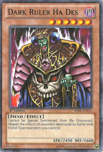 Dark Ruler Ha Des [BP01-EN122] Starfoil Rare | Chromatic Games
