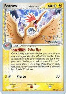 Fearow (18/100) (Delta Species) (Flyvees - Jun Hasebe) [World Championships 2007] | Chromatic Games