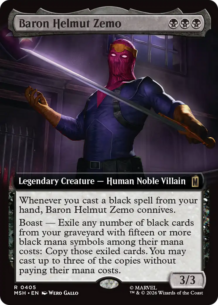 Baron Helmut Zemo (Extended Art) [Marvel Super Heroes] | Chromatic Games