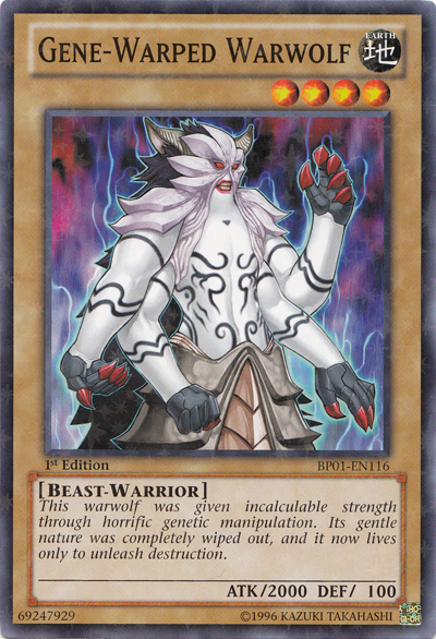 Gene-Warped Warwolf [BP01-EN116] Starfoil Rare | Chromatic Games