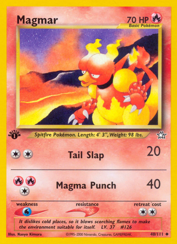 Magmar (40/111) [Neo Genesis 1st Edition] | Chromatic Games