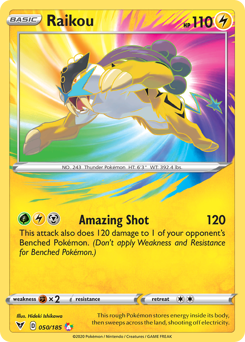 Raikou (050/185) [Sword & Shield: Vivid Voltage] | Chromatic Games
