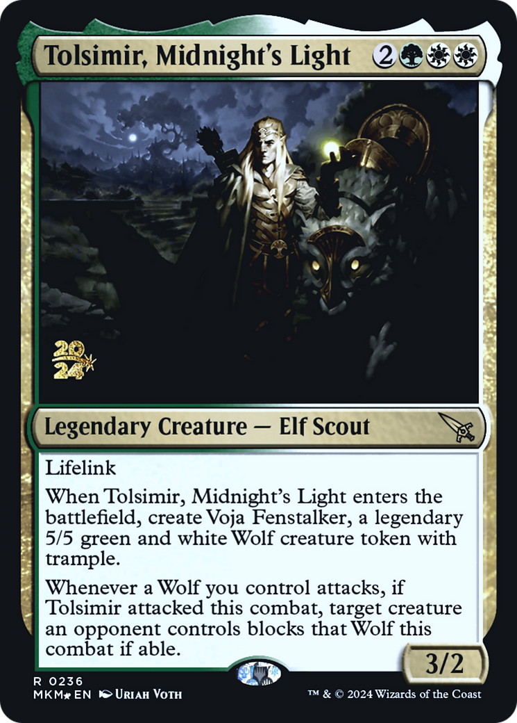 Tolsimir, Midnight's Light [Murders at Karlov Manor Prerelease Promos] | Chromatic Games