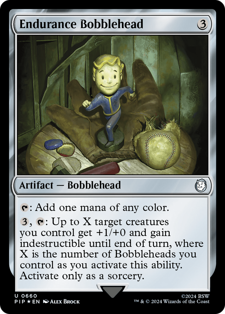 Endurance Bobblehead (Surge Foil) [Fallout] | Chromatic Games